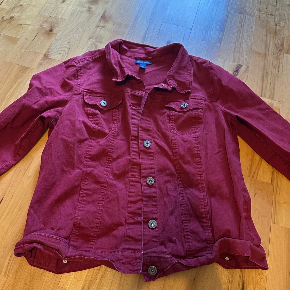 Cranberry Denim Jacket